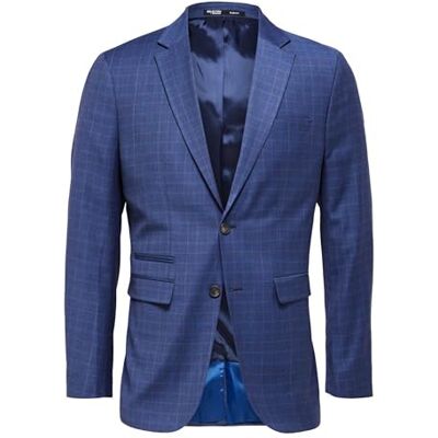 SELECTED HOMME SELETED HOMME Slhslim-Neil Chk BLZ B Noos Veste pour homme, blazer bleu marine/carreaux : carreaux, 38L, Blazer Marine/Carreaux : Carreaux, 56 SELECTED HOMME SELETED HOMME Slhslim-Neil Chk BLZ B Noos Veste pour homme, blazer bleu marine/carreaux : carreaux, 38L, Blazer Marine/Carreaux : Carreaux, 56