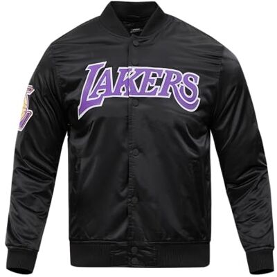 Pro Standard Veste NBA Classic Satin pour homme, noir, M Pro Standard Veste NBA Classic Satin pour homme, noir, M