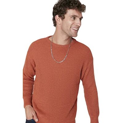 Trendyol Pull Ajusté Uni À Col Rond Maillot de survêtement Homme (lot de 1) Trendyol Pull Ajusté Uni À Col Rond Maillot de survêtement Homme (lot de 1)