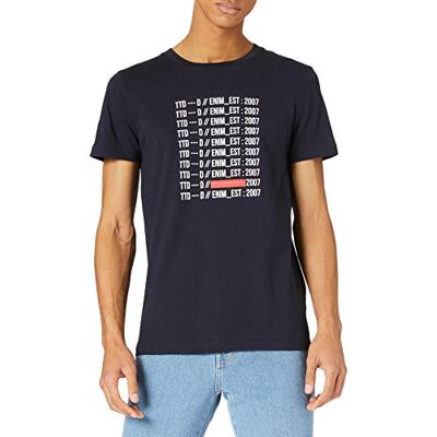 TOM TAILOR Denim TOM TAILOR Hommes Polo en Coton Bio 1026014, 27068 Sailor Blue Palmtree Design, L TOM TAILOR Denim TOM TAILOR Hommes Polo en Coton Bio 1026014, 27068 Sailor Blue Palmtree Design, L