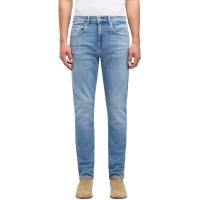 7 For All Mankind Coupe ajustée et fuselée, Bleu moyen., 42W 7 For All Mankind Coupe ajustée et fuselée, Bleu moyen., 42W