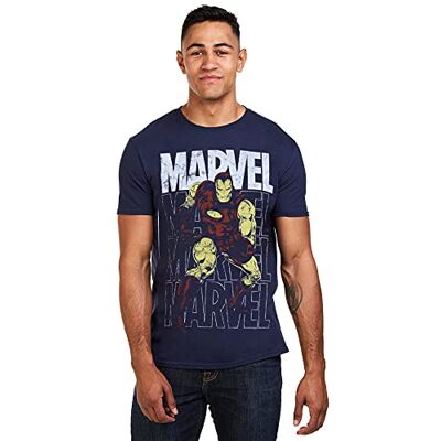 Marvel Iron Man Repeat T-shirt Homme Marvel Iron Man Repeat T-shirt Homme