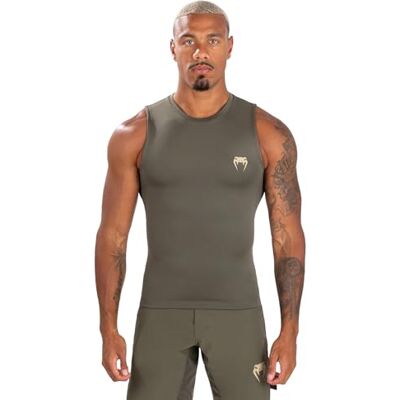 Venum Contender Rashguard - Kaki Sans manches - Jiu-Jitsu & MMA Venum Contender Rashguard - Kaki Sans manches - Jiu-Jitsu & MMA