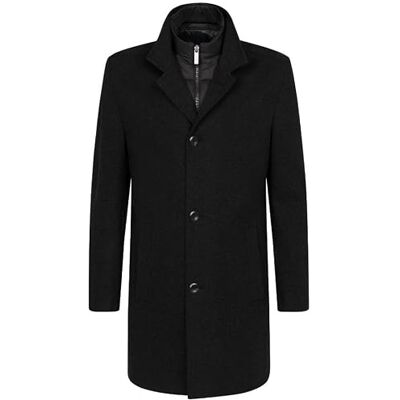bugatti Manteau pour homme, Noir, 50 bugatti Manteau pour homme, Noir, 50