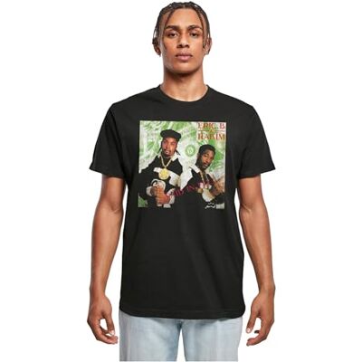 MERCHCODE Eric B & Rakim Paid in Full T-shirt à col rond, coupe régulière, pour homme, coton 100 Percent, taille M, Noir, M MERCHCODE Eric B & Rakim Paid in Full T-shirt à col rond, coupe régulière, pour homme, coton 100 Percent, taille M, Noir, M