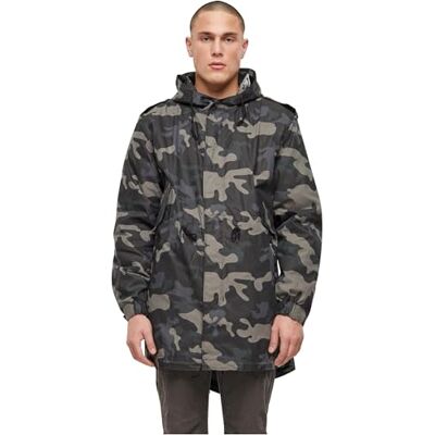Brandit Hommes M51 US Parka, Motif camouflage Foncé, L Brandit Hommes M51 US Parka, Motif camouflage Foncé, L