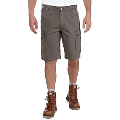 Carhartt Rugged Flex Short de Travail Cargo en Toile Coupe Décontractée Homme, Goudron, 38 Carhartt Rugged Flex Short de Travail Cargo en Toile Coupe Décontractée Homme, Goudron, 38