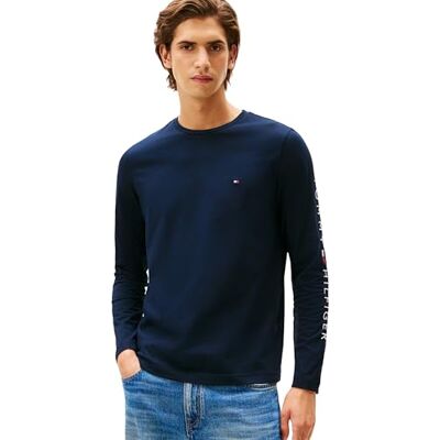 Tommy Hilfiger Tommy Logo Long Sleeve T-shirt Homme (lot de 1) Tommy Hilfiger Tommy Logo Long Sleeve T-shirt Homme (lot de 1)