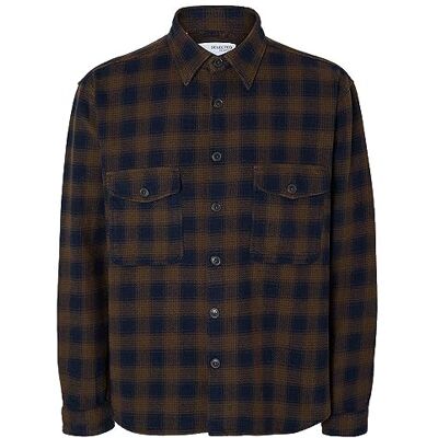 SELECTED HOMME Slhloosemason-flannel Overshirt Noos Chemise en flanelle Homme SELECTED HOMME Slhloosemason-flannel Overshirt Noos Chemise en flanelle Homme