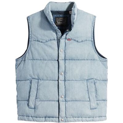 Levi's Gilet Western Super Puffer pour homme, Marion, S Levi's Gilet Western Super Puffer pour homme, Marion, S