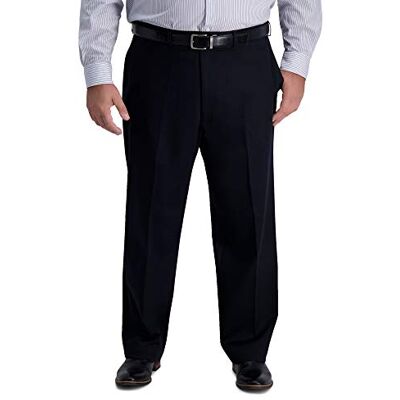 Haggar Pantalon Décontracté Extensible et Plat Kaki Coupe Classique Sans Repassage Pantalons Homme Haggar Pantalon Décontracté Extensible et Plat Kaki Coupe Classique Sans Repassage Pantalons Homme