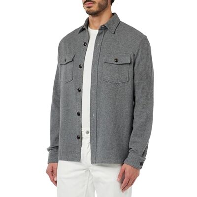 bugatti Chemise de loisirs à manches 1:1 pour homme, Gris-250, M bugatti Chemise de loisirs à manches 1:1 pour homme, Gris-250, M