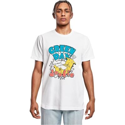 MERCHCODE Mc1147-green Day Dookie Longview Tee T-Shirt, Blanc, S Hommes MERCHCODE Mc1147-green Day Dookie Longview Tee T-Shirt, Blanc, S Hommes