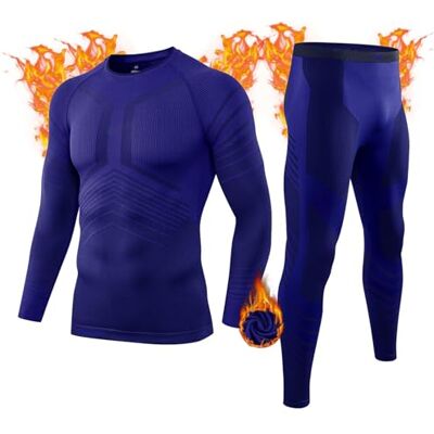 MEETWEE Ensemble de Sous-vêtements Thermiques pour Homme Sous-vêtements de la couche de base Homme (lot de 1) MEETWEE Ensemble de Sous-vêtements Thermiques pour Homme Sous-vêtements de la couche de base Homme (lot de 1)
