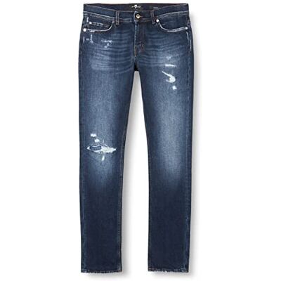 7 For All Mankind Jeans Homme, Bleu Foncé, 29W 7 For All Mankind Jeans Homme, Bleu Foncé, 29W