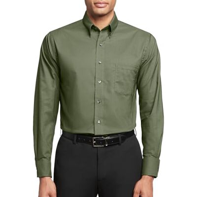 Van Heusen Oxford Chemise Décontractée Unie Coupe Droite Chemise Homme (lot de 1) Van Heusen Oxford Chemise Décontractée Unie Coupe Droite Chemise Homme (lot de 1)