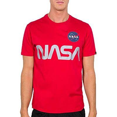 Alpha NASA Reflective T T-shirt pour homme, Rouge (Speed Red 328), XS Alpha NASA Reflective T T-shirt pour homme, Rouge (Speed Red 328), XS