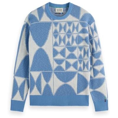 Scotch & Soda Textured Jacquard Crewneck Sweat-shirt Homme Scotch & Soda Textured Jacquard Crewneck Sweat-shirt Homme