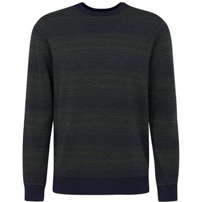 bugatti Pull à col rond pour homme, vert, S bugatti Pull à col rond pour homme, vert, S
