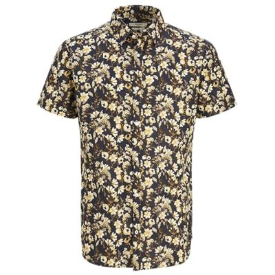 JACK & JONES Chemise décontractée pour homme, Night Sky/Fit : slim fit, S JACK & JONES Chemise décontractée pour homme, Night Sky/Fit : slim fit, S