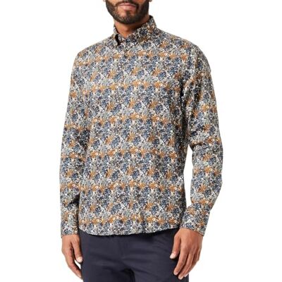 bugatti Chemise décontractée à manches 1:1 pour homme, marine-390, M bugatti Chemise décontractée à manches 1:1 pour homme, marine-390, M