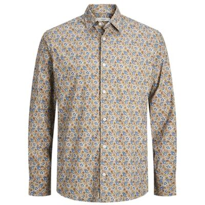 JACK & JONES Chemise slim fit pour homme, Pure cachemire/Aop : coupe ajustée, XL JACK & JONES Chemise slim fit pour homme, Pure cachemire/Aop : coupe ajustée, XL