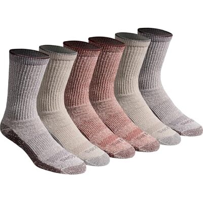 Dickies Dri-tech Lot de 18 paires de chaussettes décontractées pour homme Contrôle de l'humidité, Assortiment torsadé naturel (6 paires), L Dickies Dri-tech Lot de 18 paires de chaussettes décontractées pour homme Contrôle de l'humidité, Assortiment torsadé naturel (6 paires), L