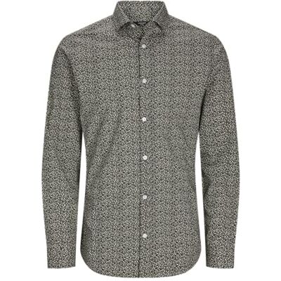 JACK & JONES Chemise décontractée pour homme, Peat/Fit : coupe ajustée, M JACK & JONES Chemise décontractée pour homme, Peat/Fit : coupe ajustée, M