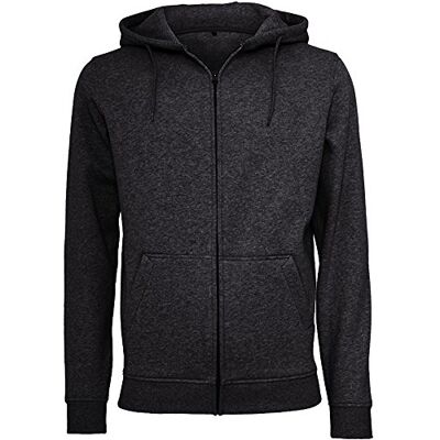 Build Your Brand Heavy Zip Hoody Veste, Noir (Black 00007), XXXX-Large Homme, Noir (Black 00007), 4XL Build Your Brand Heavy Zip Hoody Veste, Noir (Black 00007), XXXX-Large Homme, Noir (Black 00007), 4XL