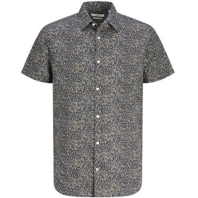 JACK & JONES Chemise décontractée pour homme, Griffe/coupe : coupe ajustée, S JACK & JONES Chemise décontractée pour homme, Griffe/coupe : coupe ajustée, S