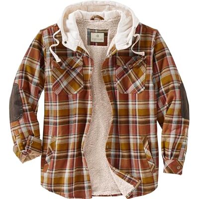 Legendary Whitetails Camp Night Berber Lined Hooded Flannel Shirt Jacket Veste Homme (lot de 1) Legendary Whitetails Camp Night Berber Lined Hooded Flannel Shirt Jacket Veste Homme (lot de 1)