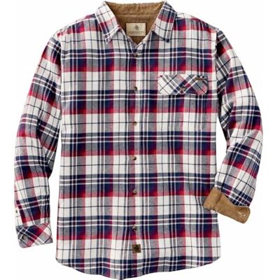 Legendary Whitetails Mens Flannel Shirt Long Sleeve Button Down 100% Cotton, Americana Plaid, XLT Legendary Whitetails Mens Flannel Shirt Long Sleeve Button Down 100% Cotton, Americana Plaid, XLT