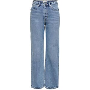 ONLY Jean unisexe à jambes larges, denim bleu médium, 32W / 30L ONLY Jean unisexe à jambes larges, denim bleu médium, 32W / 30L