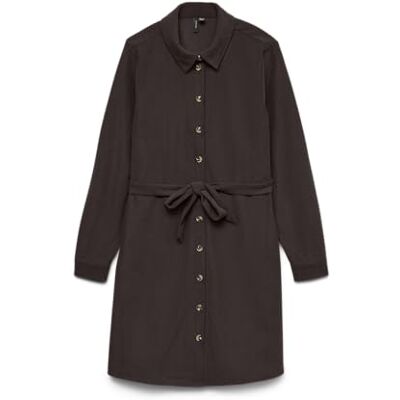 VERO MODA Vmelly L/S Short Shirt Dress Wvn Ga Vmelly L/S Wvn Ga T-shirt court Femme (lot de 1) VERO MODA Vmelly L/S Short Shirt Dress Wvn Ga Vmelly L/S Wvn Ga T-shirt court Femme (lot de 1)