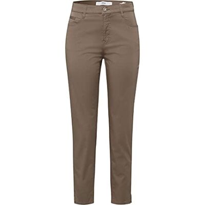 BRAX Pantalon Mary S pour femme, kaki, 26W / 34L BRAX Pantalon Mary S pour femme, kaki, 26W / 34L