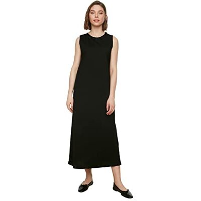 Robe maxi en coton noir Trendyol - M Robe maxi en coton noir Trendyol - M