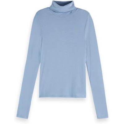 Scotch & Soda Roll Up Neck Long Sleeve T-shirt T-shirt Femme Scotch & Soda Roll Up Neck Long Sleeve T-shirt T-shirt Femme