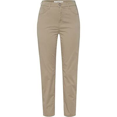 BRAX Pantalon court style Caro S pour femme, ultra léger, à cinq poches, kaki, 34 BRAX Pantalon court style Caro S pour femme, ultra léger, à cinq poches, kaki, 34
