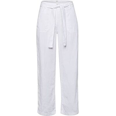 BRAX Pantalon court en lin pour femme Style Maine S, Blanc 2., 27W / 30L BRAX Pantalon court en lin pour femme Style Maine S, Blanc 2., 27W / 30L