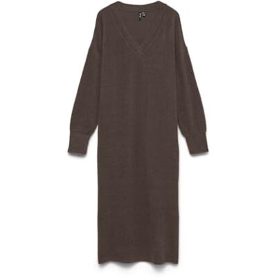 VERO MODA Vmmae Ls V-neck Dress Exp Vmmae Ls Robe à col en V Femme (lot de 1) VERO MODA Vmmae Ls V-neck Dress Exp Vmmae Ls Robe à col en V Femme (lot de 1)