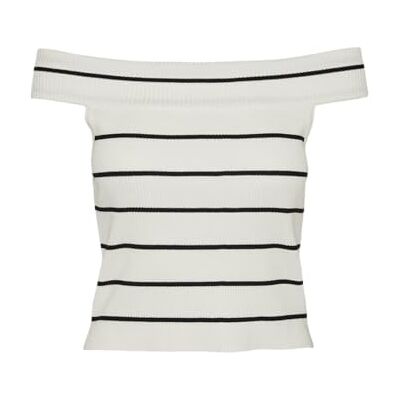 VERO MODA Vmwillow Débardeur Ga À Épaules Dénudées Haut en tricot Femme (lot de 1) VERO MODA Vmwillow Débardeur Ga À Épaules Dénudées Haut en tricot Femme (lot de 1)