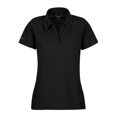 TRIGEMA - Polo sans boutons - Noir - Femme TRIGEMA - Polo sans boutons - Noir - Femme