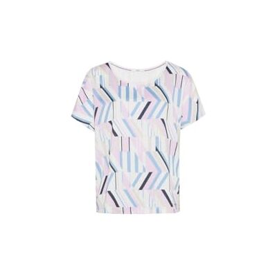 BRAX T-shirt à manches courtes pour femme Style Caelen Hybrid Graphic Printed, Creon, 44 BRAX T-shirt à manches courtes pour femme Style Caelen Hybrid Graphic Printed, Creon, 44