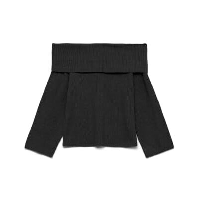 VERO MODA Vmaries Ls Offshoulder Pullover Bf Vmaries Ls Pull à épaules dénudées Bf Femme (lot de 1) VERO MODA Vmaries Ls Offshoulder Pullover Bf Vmaries Ls Pull à épaules dénudées Bf Femme (lot de 1)