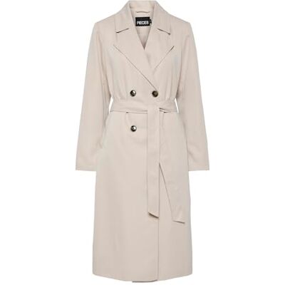 PIECES Pcscarlett Ls Trench Noos Trench-coat Femme PIECES Pcscarlett Ls Trench Noos Trench-coat Femme