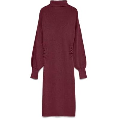 VERO MODA Vmkalea Ls Rollneck Below Knee Dress Vmkalea Robe à col roulé Taille L Femme (lot de 1) VERO MODA Vmkalea Ls Rollneck Below Knee Dress Vmkalea Robe à col roulé Taille L Femme (lot de 1)
