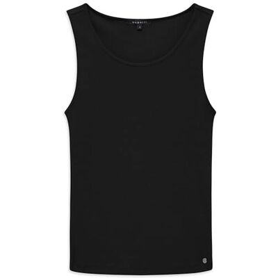 bugatti Haut en jersey pour femme, col rond, sans manches, t-shirt d'été bugatti Haut en jersey pour femme, col rond, sans manches, t-shirt d'été