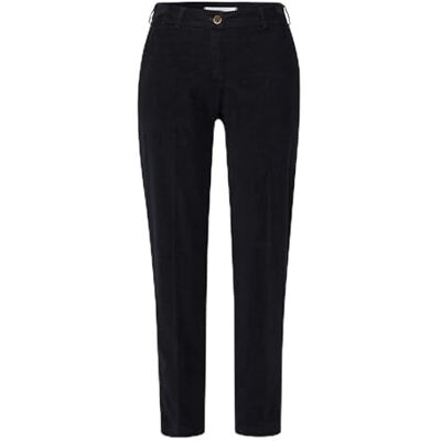 BRAX Pantalon en velours pour femme Style Maron S, Noir, 32W / 30L BRAX Pantalon en velours pour femme Style Maron S, Noir, 32W / 30L