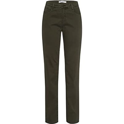 BRAX Pantalon pour femme, Vert olive foncé, 25W / 34L BRAX Pantalon pour femme, Vert olive foncé, 25W / 34L