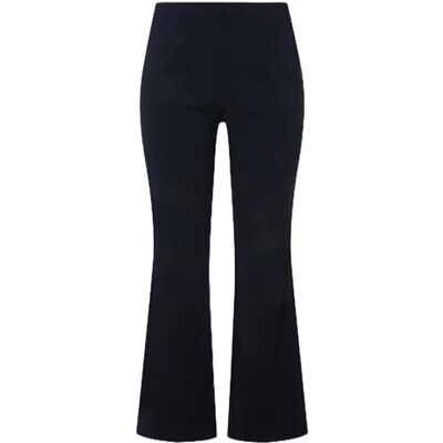 Ulla Popken 615445 Pantalon Bengalin pour femme en tissu Coupe droite Taille élastique Manches froissées Différentes longueurs, Noir, 38W / 32L Ulla Popken 615445 Pantalon Bengalin pour femme en tissu Coupe droite Taille élastique Manches froissées Différentes longueurs, Noir, 38W / 32L